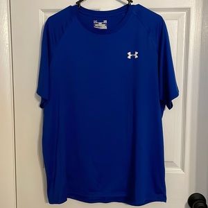 EUC Under Armour size L blue short sleeve Tee
